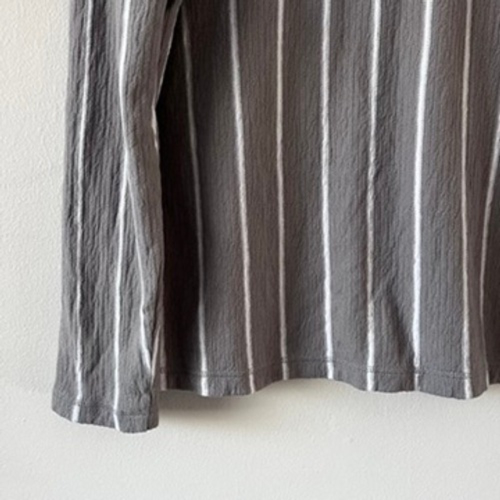 Habitat French Terry Stripe Hoodie Cotton Button‎ Front Sweatshirt size large - Picture 9 of 14